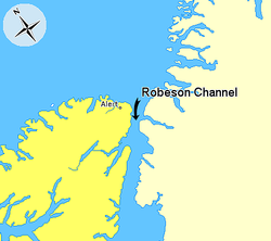 Lage des Robeson-Kanal