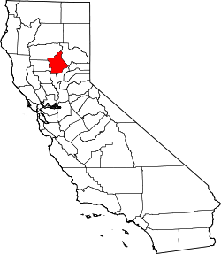 Karte von Butte County innerhalb von Kalifornien