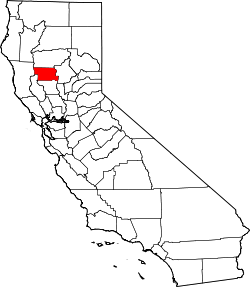 Karte von Glenn County innerhalb von Kalifornien