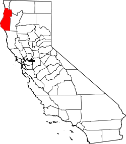 Karte von Humboldt County innerhalb von Kalifornien