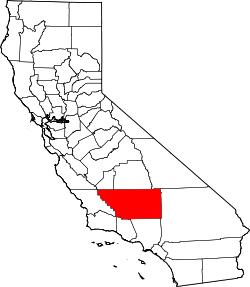 Karte von Kern County innerhalb von Kalifornien