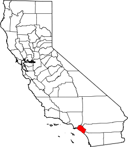 Karte von Orange County innerhalb von Kalifornien