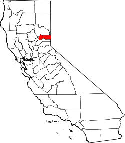 Karte von Sierra County innerhalb von Kalifornien