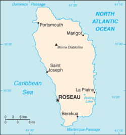 Karte Bistum Roseau