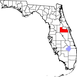 Karte von Orange County innerhalb von Florida