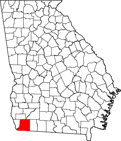 Karte von Decatur County innerhalb von Georgia