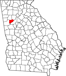 Karte von Douglas County innerhalb von Georgia