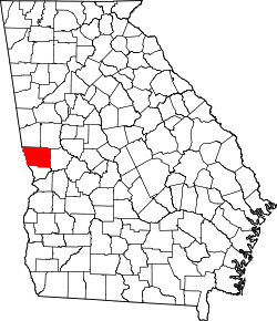 Karte von Harris County innerhalb von Georgia