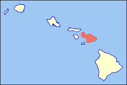 Lage von Maui