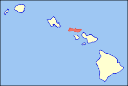 Lage von Molokaʻi