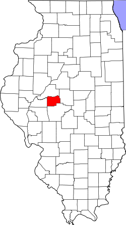 Karte von Menard County innerhalb von Illinois