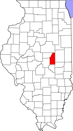 Karte von Piatt County innerhalb von Illinois
