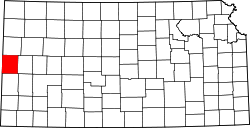 Karte von Greeley County innerhalb von Kansas