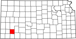 Karte von Haskell County innerhalb von Kansas