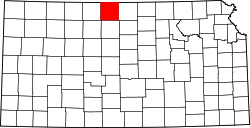 Karte von Smith County innerhalb von Kansas