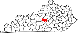 Karte von Marion County innerhalb von Kentucky