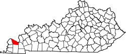 Karte von McCracken County innerhalb von Kentucky
