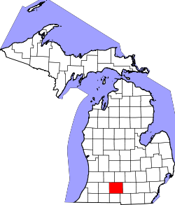 Karte von Calhoun County innerhalb von Michigan