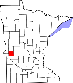 Karte von Stevens County innerhalb von Minnesota