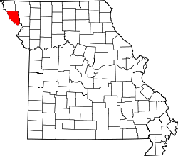 Karte von Holt County innerhalb von Missouri