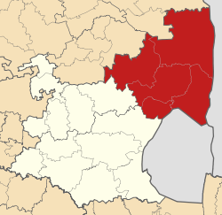 Map of Mpumalanga with Ehlanzeni highlighted (2011).svg
