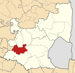Map of Mpumalanga with Govan Mbeki highlighted (2011).svg