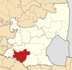 Map of Mpumalanga with Lekwa highlighted (2011).svg