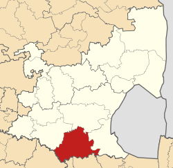 Map of Mpumalanga with Pixley ka Seme highlighted (2011).svg