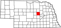 Karte von Greeley County innerhalb von Nebraska