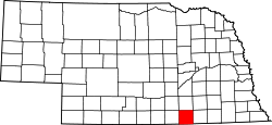 Karte von Nuckolls County innerhalb von Nebraska