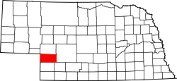 Karte von Perkins County innerhalb von Nebraska