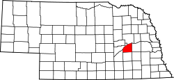Karte von Polk County innerhalb von Nebraska