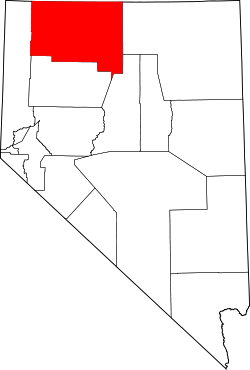 Karte von Humboldt County innerhalb von Nevada