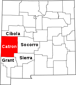 Karte von Catron County innerhalb von New Mexico