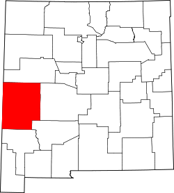 Karte von Catron County innerhalb von New Mexico