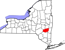 Karte von Greene County innerhalb von New York