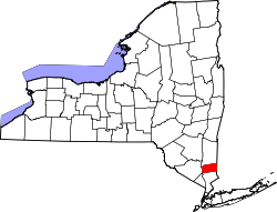Karte von Putnam County innerhalb von New York