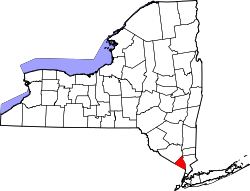 Karte von Rockland County innerhalb von New York