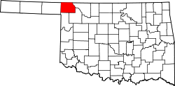 Karte von Harper County innerhalb von Oklahoma