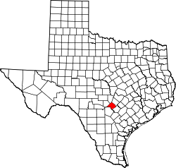 Karte von Comal County innerhalb von Texas