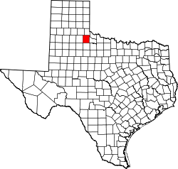 Karte von Cottle County innerhalb von Texas