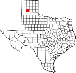 Karte von Randall County innerhalb von Texas