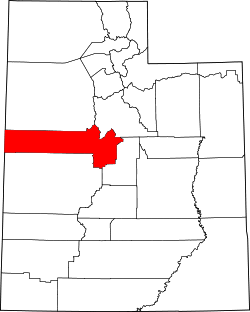 Karte von Juab County innerhalb von Utah