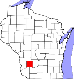 Karte von Richland County innerhalb von Wisconsin