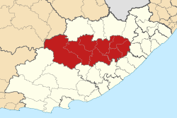 Map of the Eastern Cape with Chris Hani highlighted (2011).svg