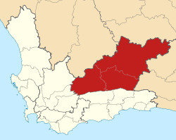 Map of the Western Cape with Central Karoo highlighted (2011).svg