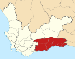 Map of the Western Cape with Eden highlighted (2011).svg