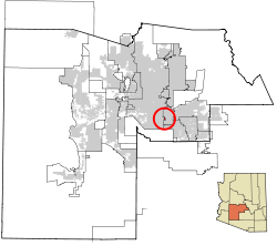 Maricopa County Incorporated and Planning areas Guadalupe highlighted.svg