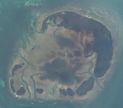Satellitenbild der Marquesas Keys