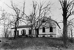 Mason House auf einer Fotografie aus dem 19. Jahrhundert